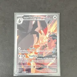 Larry's Staraptor 249/217 Stellar Crown SIR Holo Full Art English 150 HP 2024 - Image 5