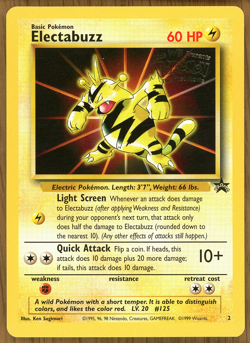 Electabuzz - # 2 ~ Black Star Promo (WOTC) ~ WB The First Movie ~ Light Play!! - Image 1