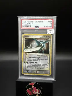 Latios Gold Star 106/107 Holo English PSA 1 New Cert Graded Pokemon Card Deoxys - Image 1