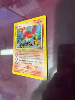 Pokemon Ho-Oh 07/64 Neo Revelation Holo Rare 2000 English HP90 Basic Masago - Image 2