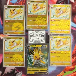 JolteonEX Pokemon Gem Pack Vol. 2 - Masterball, Pokeball, Energy, Rotary, Stars - Image 1
