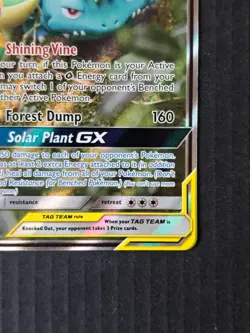 Pokemon TCG Venusaur and Snivy GX SM229 Full Art Tag Team Black Star Promo - Image 5