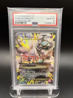 Pokemon TCG M Altaria EX Full Art Fates Collide 2016 XY 121/124 PSA 10 - Image 1