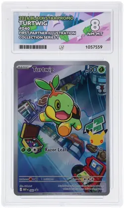 Turtwig 040 Pokemon First Partner Illustration Series 1 MEP Black Star Ace 8 - Image 1