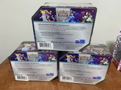 Pokemon TCG 2023 Paldea Partners Tins Set of 3 Factory Sealed Please Read - Image 3