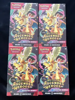 Pokemon Mega Evolution Ascended Heroes Booster Bundle Lot of 4! In Hand - Image 1