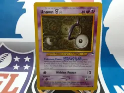 🔥2000 Pokemon Neo Destiny Unlimited V Unown #89/105 - Image 1
