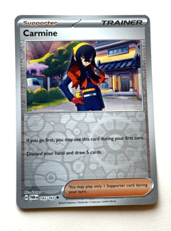 Carmine Reverse Holo 145/167 – Twilight Masquerade – NM/M Pokemon TCG - Image 1