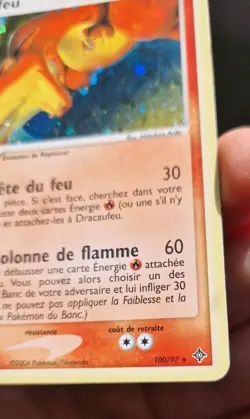 Carte Pokemon Dracaufeu 100/97 EX Dragon FR Secret Rare - Image 5