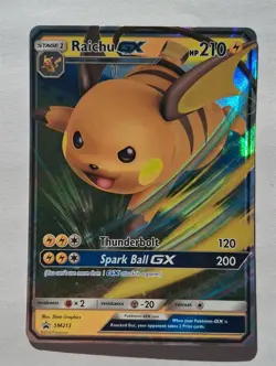 Pokemon - Raichu GX - Sun & Moon Promo SM213 - Holo - NM - Image 1