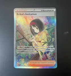 Pokemon Erika's Invitation 203/165 Illustration Rare Holo 151 - Image 1