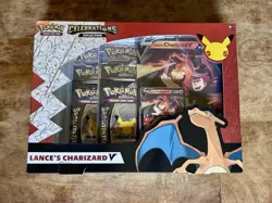 Pokemon TCG Celebrations Collection Lance's Charizard V Box 820650101625 - Image 1