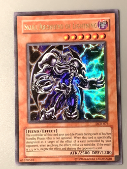 yugioh Skull Archfiend of Lightning DCR-073 Ultra Rare Unlimited Ed near mint - Image 2