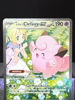 Pokemon Card Lillie's Clefairy ex 184/159 Journey Together SIR Near Mint - Image 2