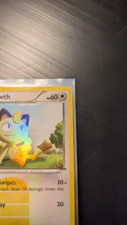 Meowth 102/101 Noble Victories Holo Authentic ( Heavily Played ) Pokemon Card - Image 4