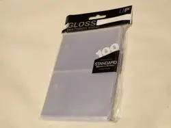 Ultra Pro Standard Card Protectors - 100 Sleeves 66mm x 91mm Gloss Clear - New - Image 1
