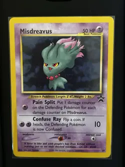 Pokemon TCG Misdreavus #39 Black Star Promo Card WOTC HP - Image 1