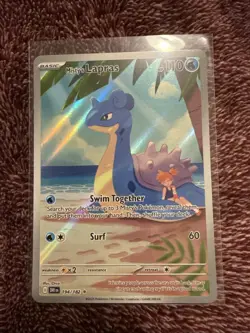 Pokemon TCG Misty's Lapras 194/182 Destined Rivals Illustration Rare Holo Card - Image 1