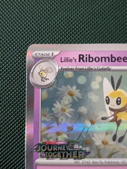 Lillie's Ribombee STAFF SVP 183 Journey Together Pokemon Card Promo Pre Release - Image 2