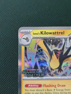 Iono's Kilowattrel STAFF SVP 182 Journey Together Pokemon Card Promo Pre Release - Image 2