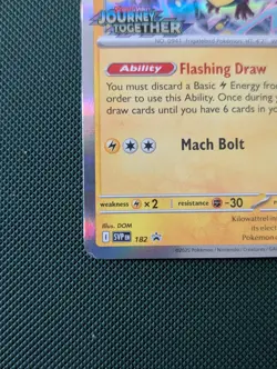 Iono's Kilowattrel STAFF SVP 182 Journey Together Pokemon Card Promo Pre Release - Image 4