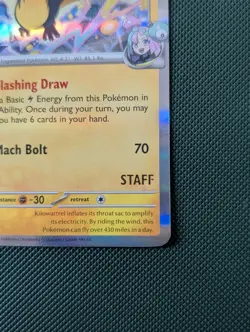 Iono's Kilowattrel STAFF SVP 182 Journey Together Pokemon Card Promo Pre Release - Image 5