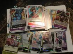 ONE PIECE TCG Lot 160+ Playable Cards NM; many foils, many characters unsearched - Image 2