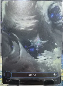 L 0368 Island GALAXY FOIL BORDERLESS Full Art Land Edge of Eternities MTG Card - Image 1