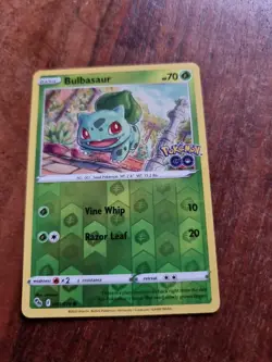 Pokemon Bulbasaur Pokemon Go 001/078 Reverse Holo Common - Image 1