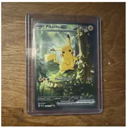 Pikachu ex SV08 Surging Sparks 276/217 Double Rare Holo English Pokemon - Image 1