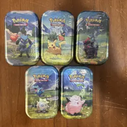 Pokemon TCG Ascended Heroes MINI TINS WHOLE SET OF 5 DESIGNS NEW SEALED - Image 1