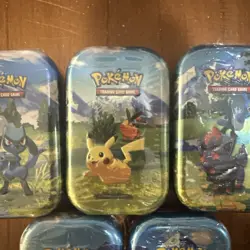 Pokemon TCG Ascended Heroes MINI TINS WHOLE SET OF 5 DESIGNS NEW SEALED - Image 2