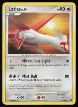 Latias 22/106 Rare Great Encounters Pokemon Moderately Played - Image 1