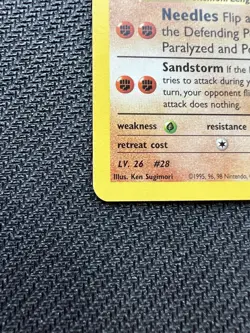 Pokemon TCG Brock’s Sandslash 23/132 Gym Heroes Unlimited Rare WOTC LP+ - Image 5