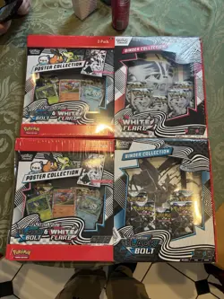 Pokemon Sams Club Black Bolt & White Flare Binder Collection & Poster Collection - Image 1