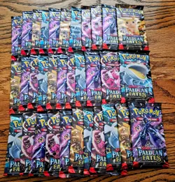Lot of (33) Pokemon TCG Paldean Fates Booster Packs SEALED/NEW - Image 1