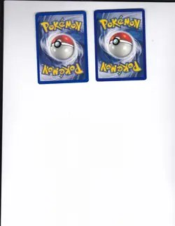 1999 Pokemon - Bulbasaur - 2 card lot (ERROR and CORRECT) (POK) - Image 2