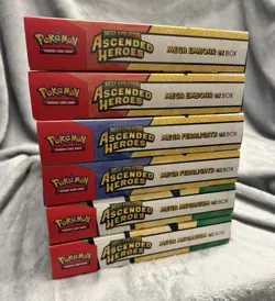 Pokemon Ascended Heroes EX Collection Box Case (6 Boxes) New Factory Sealed - Image 1