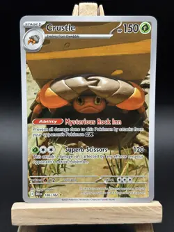 Pokemon TCG Destined Rivals Crustle Illustration Rare 186/182 - Image 2