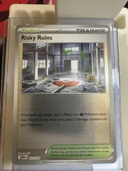 Risky Ruins (Reverse Holo) 127/132 - Mega Evolution - Pokemon - NM/M - Image 1