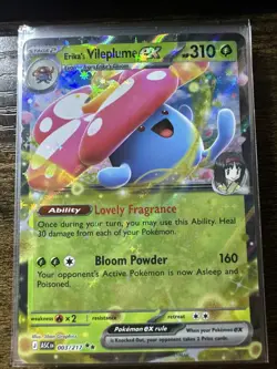 Erika's Vileplume ex 003/217 Double Rare Holo, Ascended Heroes, Pokemon TCG, NM - Image 1