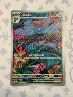 Pokemon Gloom SV03 Obsidian Flames Illustration Rare Full Art Holo 198/197 NM- - Image 1