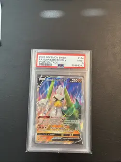 PSA 9 Galarian Sirfetch'd V #174 Vivid Voltage Full Art Holo Pokemon 2020 - Image 1
