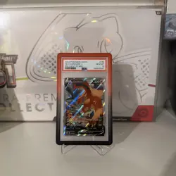 Pokemon TCG Charizard V Brilliant Stars Alt Art GEM MT PSA 10 With Guard - Image 1