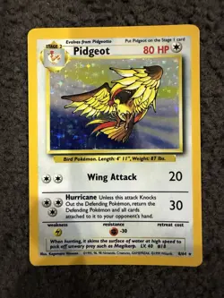 Pokemon TCG - Pidgeot - 8/64 - Jungle - Base Set Unlimited Holo Rare - Error - Image 1