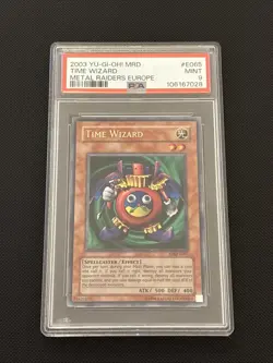 Yu-Gi-Oh! TCG 2003 Time Wizard Metal Raiders Europe PSA 9 Mint - Image 1
