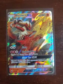 Pokemon TCG Blaziken GX Holo Ultra Rare Card Sun & Moon: Celestial Storm 28/168 - Image 1