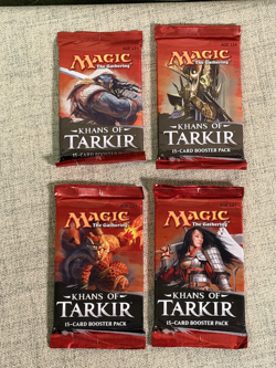 MTG 4x lot Khans of Tarkir Booster Packs 15 cards each Brand New - Image 1