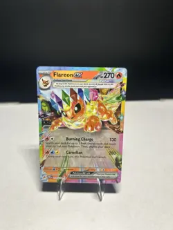 Pokemon TCG Flareon EX Prismatic Evolutions Card 14/131 Double Rare Near Mint - Image 1