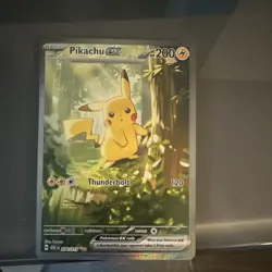Pikachu EX Holo Rare 276/217 Thunderbolt 200 HP Electric Pokemon TCG Card - Image 1